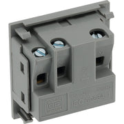 BG Electrical Euro Module - Universal unswitched socket
