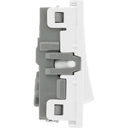 BG Electrical Euro Module - 20 Amp double pole switch
