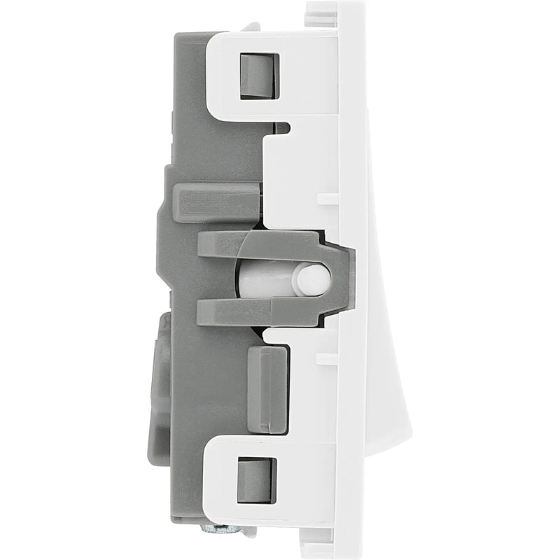 BG Electrical Euro Module - 20 Amp double pole switch