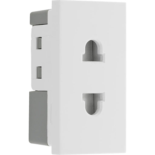 BG Electrical Euro Module - 16A 2 pin, unswitched socket