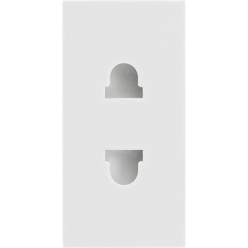 BG Electrical Euro Module - 16A 2 pin, unswitched socket