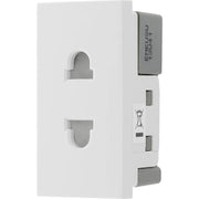 BG Electrical Euro Module - 16A 2 pin, unswitched socket