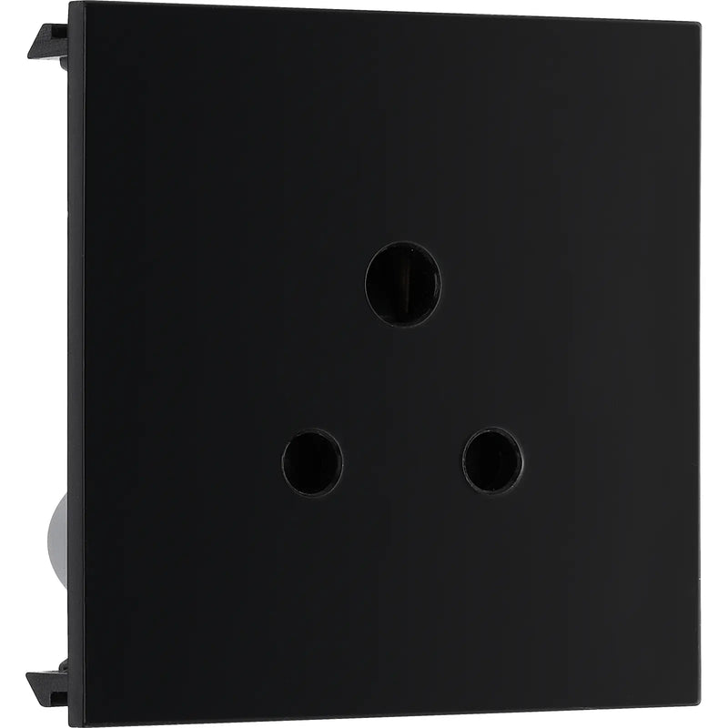 BG Electrical Euro Module - 2A round pin, unswitched socket
