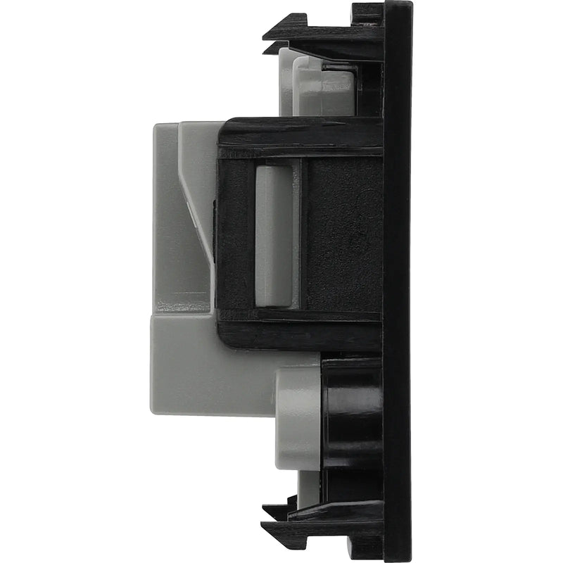 BG Electrical Euro Module - 2A round pin, unswitched socket