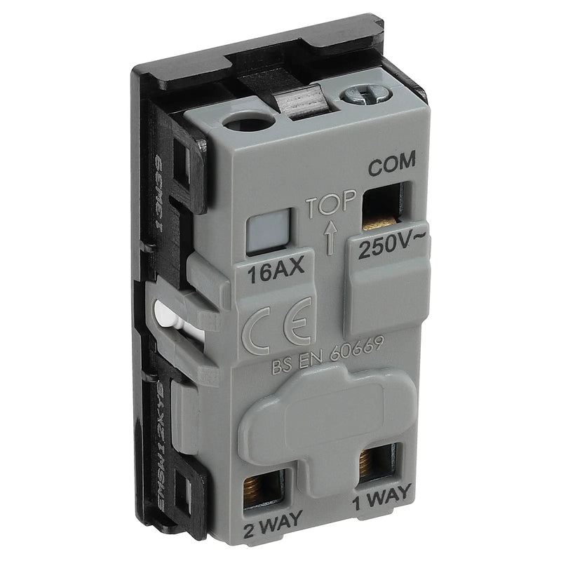 BG Electrical Euro Module - 20 AX 2 way, key switch
