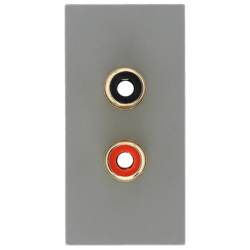 BG Electrical Euro Module - RCA x 2 outlet