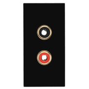 BG Electrical Euro Module - RCA x 2 outlet