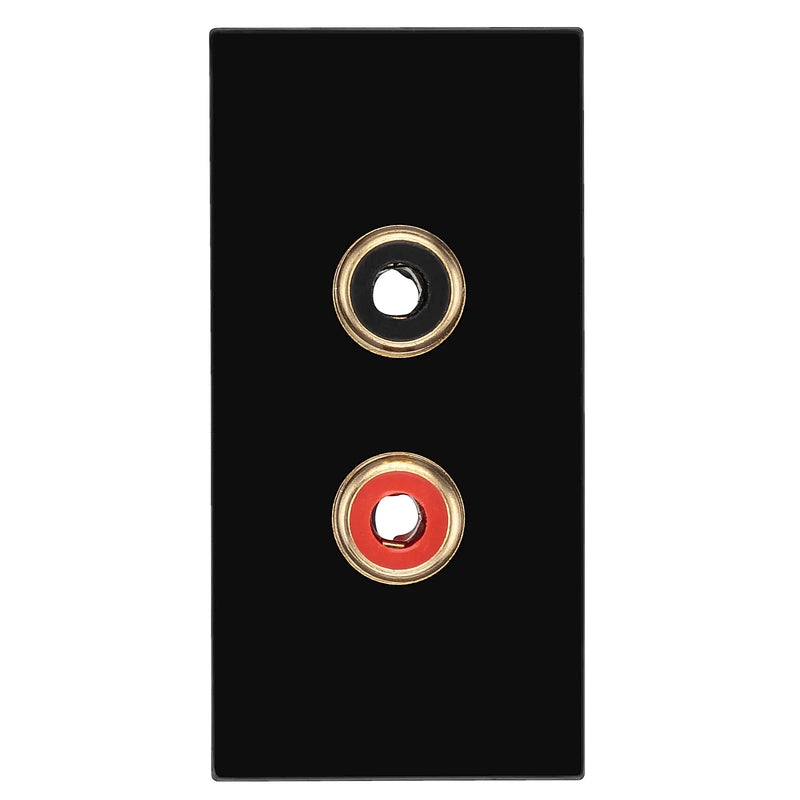 BG Electrical Euro Module - RCA x 2 outlet
