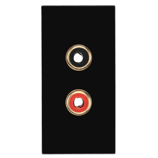 BG Electrical Euro Module - RCA x 2 outlet