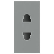 BG Electrical Euro Module - 16A 2 pin, unswitched socket