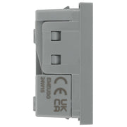 BG Electrical Euro Module - 16A 2 pin, unswitched socket