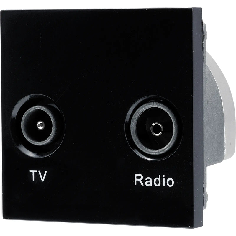 BG Electrical Euro Module - TV and radio - TV IEC male radio IEC female