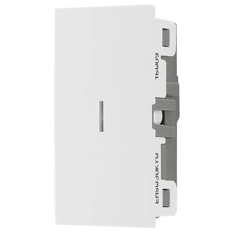 BG Electrical Euro Module - 20 Amp double pole key switch