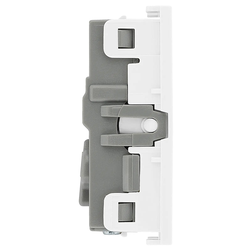 BG Electrical Euro Module - 20 Amp double pole key switch