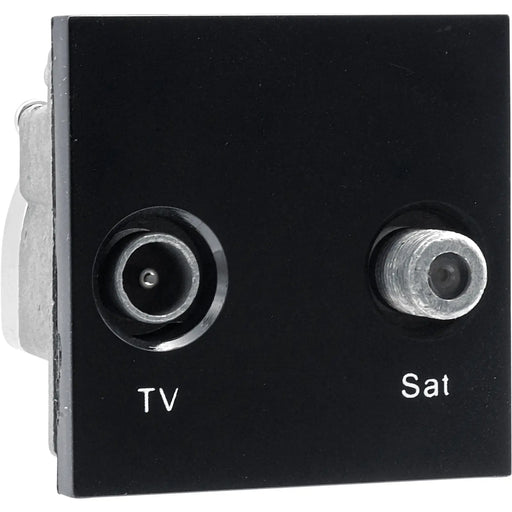 BG Electrical Euro Module - TV and satellite - IEC male radio IEC female