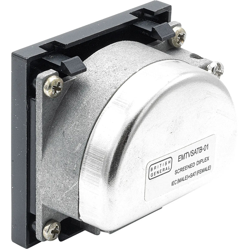 BG Electrical Euro Module - TV and satellite - IEC male radio IEC female