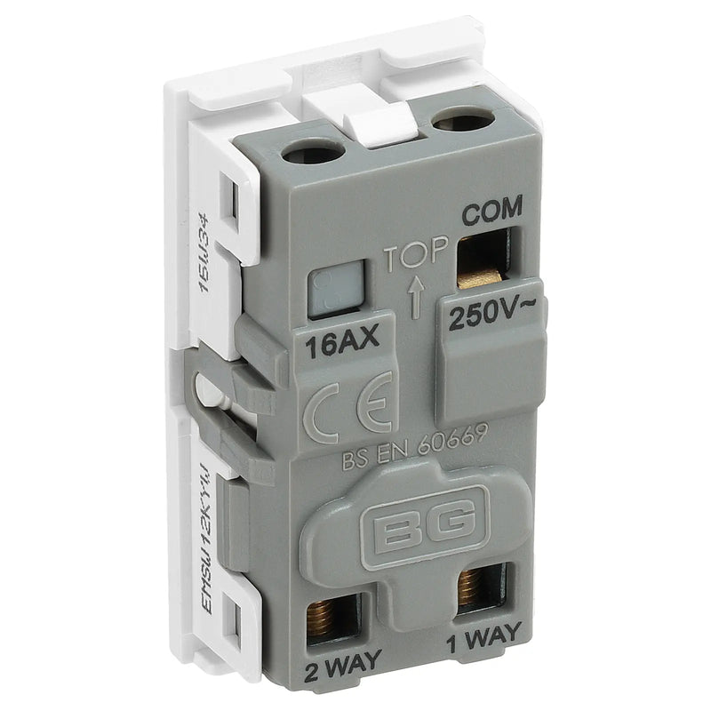 BG Electrical Euro Module - 20 AX 2 way, key switch