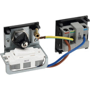 BG Electrical Euro Module - 13A double pole, key controlled socket