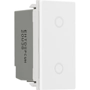 BG Electrical Grid - 2 way, retractive, printed PRESS, centre off