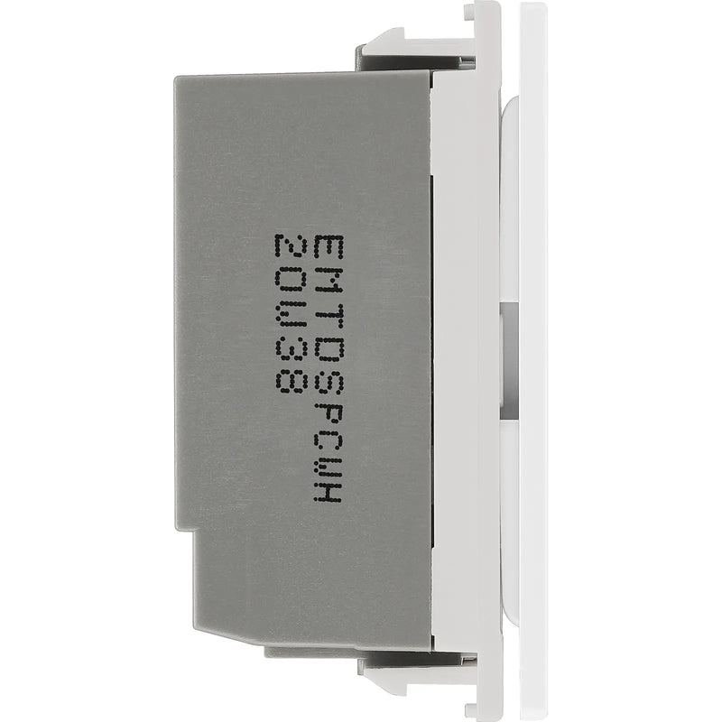 BG Electrical Grid - 2 way, retractive, printed PRESS, centre off