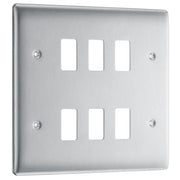BG Electrical Grid - 6 module, square