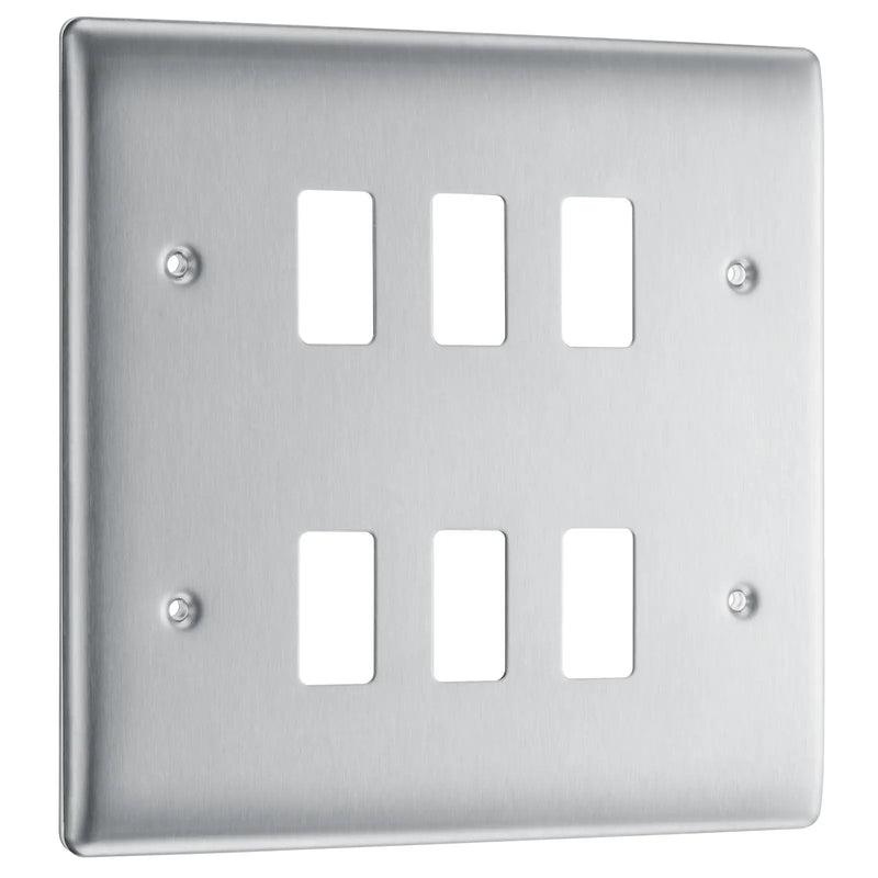 BG Electrical Grid - 6 module, square