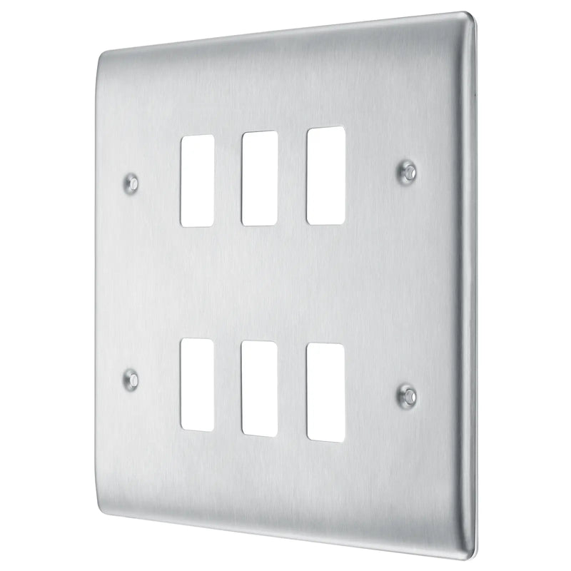 BG Electrical Grid - 6 module, square