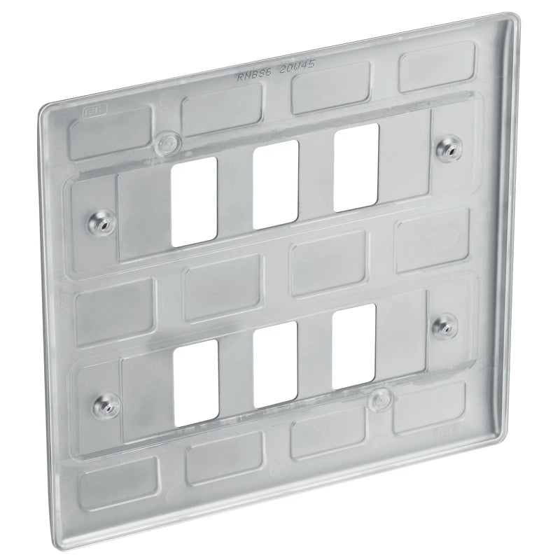BG Electrical Grid - 6 module, square
