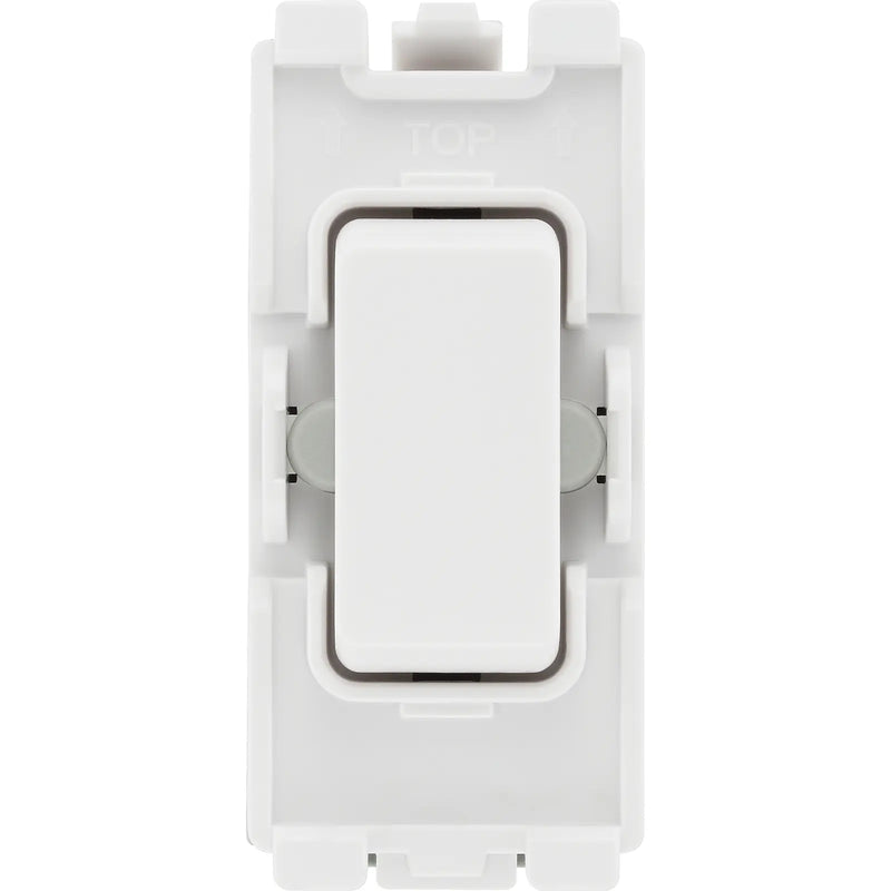 BG Electrical Grid - 2 way, retractive, printed PRESS, centre off