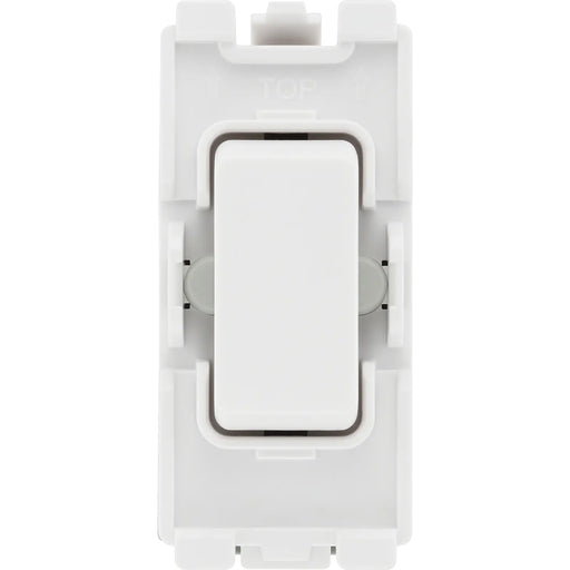 BG Electrical Grid - 2 way, retractive, printed PRESS, centre off