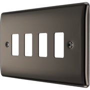 BG Electrical Grid - 4 module, rectangular