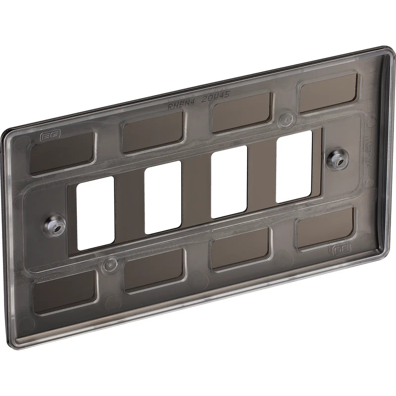 BG Electrical Grid - 4 module, rectangular