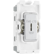 BG Electrical Grid - 2 way, single pole, printed EMG LTG TEST