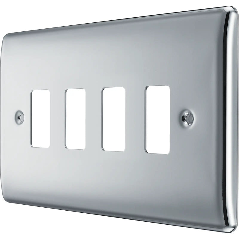 BG Electrical Grid - 4 module, rectangular