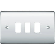 BG Electrical Grid - 3 module, rectangular