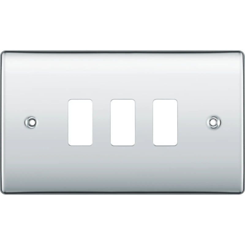 BG Electrical Grid - 3 module, rectangular