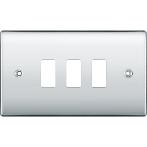 BG Electrical Grid - 3 module, rectangular