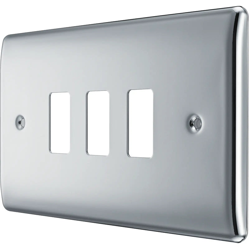 BG Electrical Grid - 3 module, rectangular
