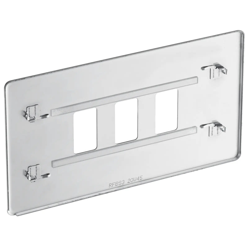 BG Electrical Grid - 3 module, rectangular