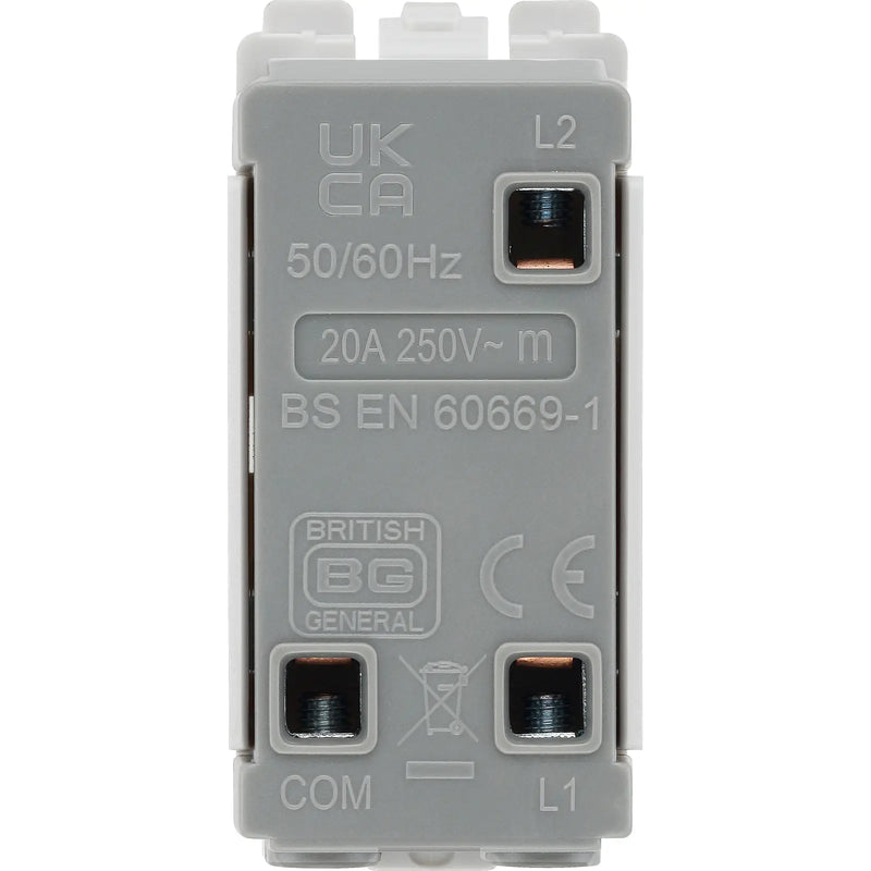 BG Electrical Grid - 2 way, single pole, centre off