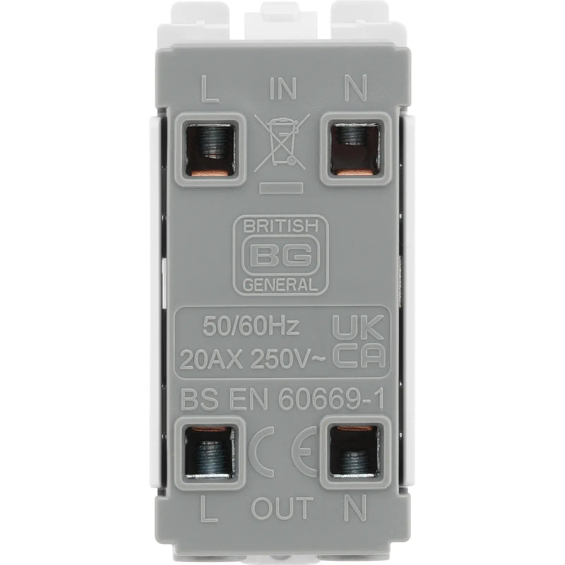 BG Electrical Grid - Double Pole (EVOLVE WHITE)