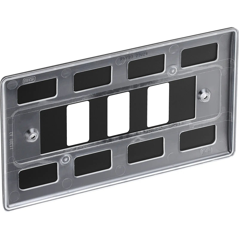 BG Electrical Grid - 3 module, rectangular