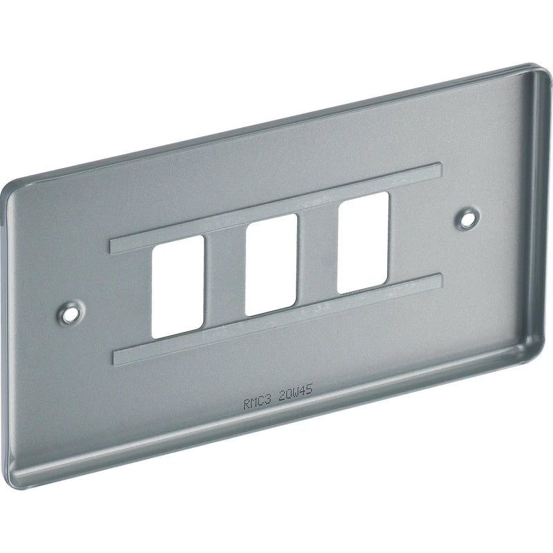BG Electrical Grid - 3 module, rectangular