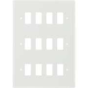 BG Electrical Grid - 12 module, rectangular
