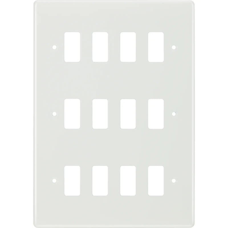 BG Electrical Grid - 12 module, rectangular