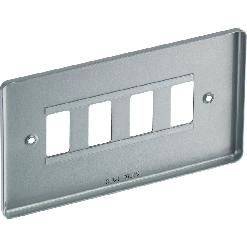BG Electrical Grid - 4 module, rectangular