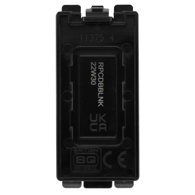 BG Electrical Grid - Blank module (EVOLVE BLACK)