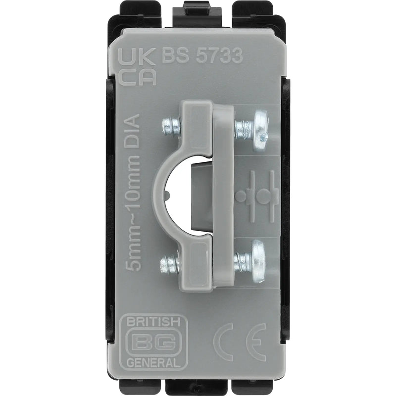 BG Electrical Grid - Flex outlet, up to 10mm (EVOLVE BLACK)