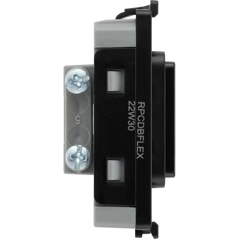 BG Electrical Grid - Flex outlet, up to 10mm (EVOLVE BLACK)