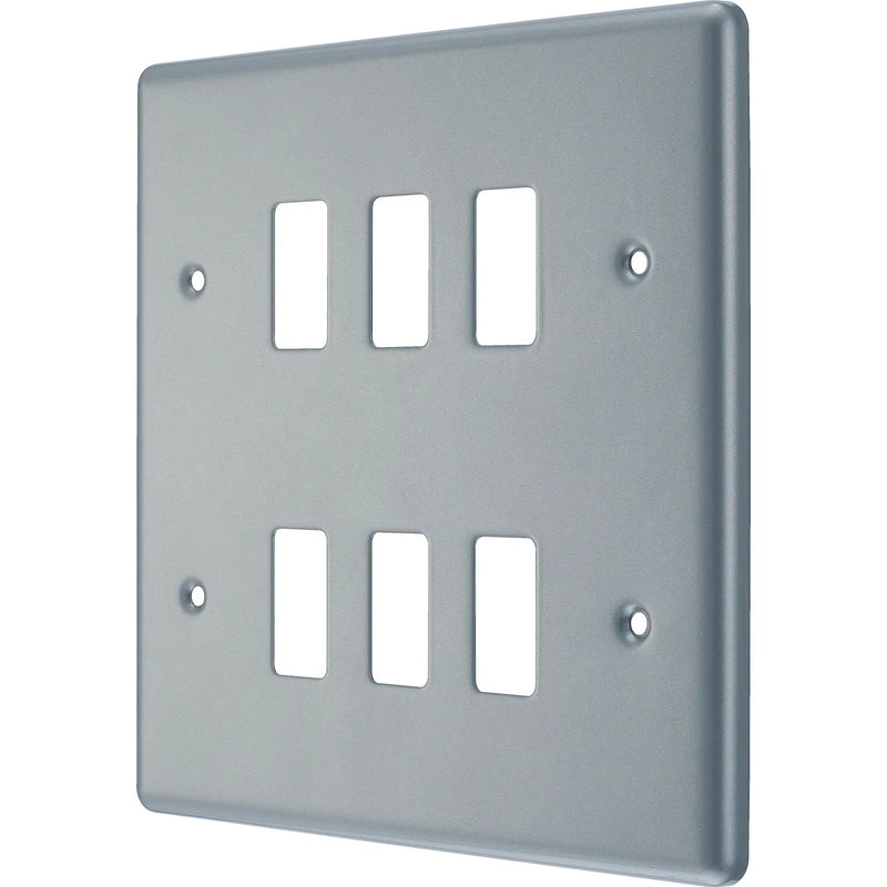 BG Electrical Grid - 6 module, square